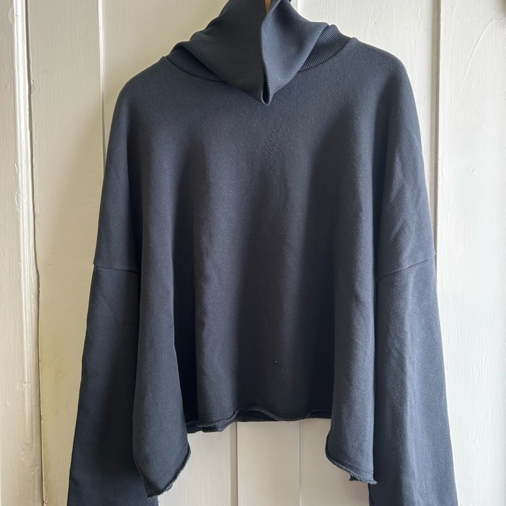 America Eagle Navy Cropped Sweatshirt